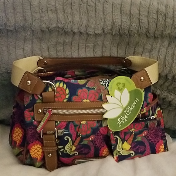Lily Bloom Handbags - Lily Bloom Triple Section Satchel & Coin Pouch